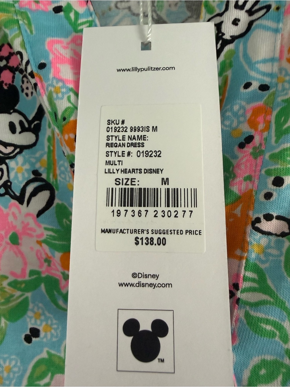 Lilly Pulitzer Lilly Hearts Disney Mickey & Minnie Riegan Dress - Picture 7 of 7
